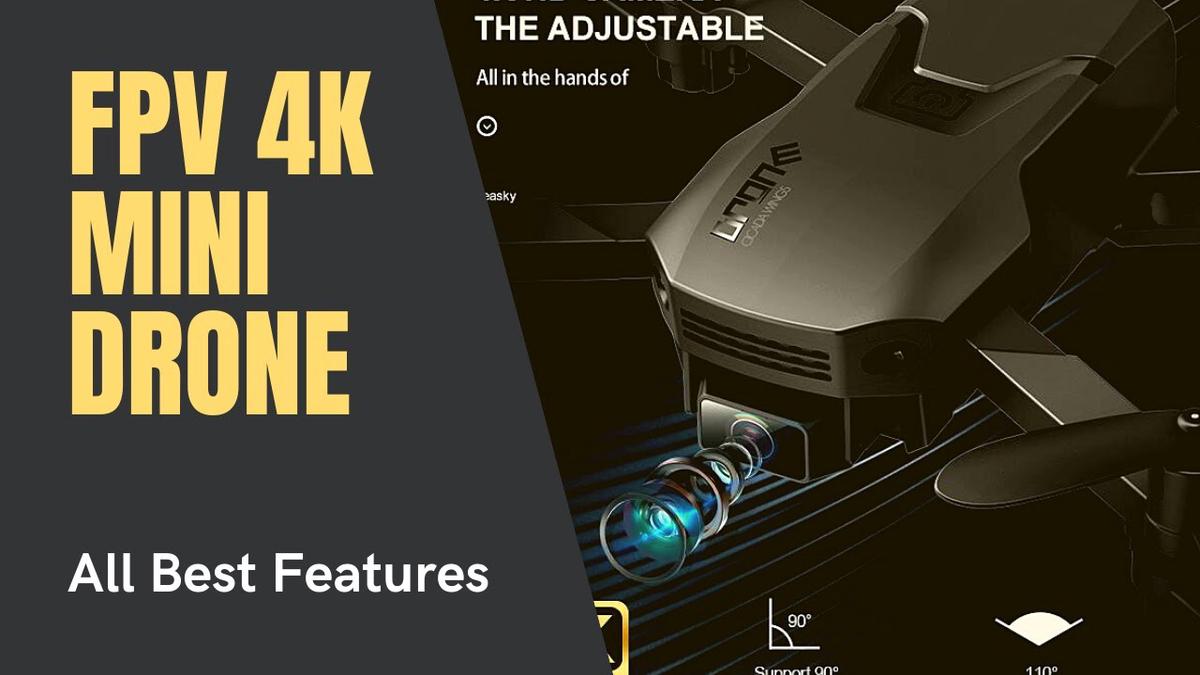 'Video thumbnail for 🔥 FPV Drone with Camera H1 Foldable RC 4K Mini Drone Review'