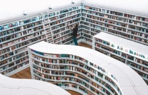 Man Searching Books