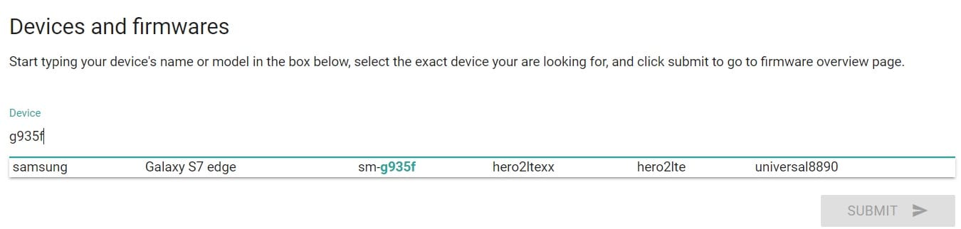 Selecting Firmware in CF Auto Root