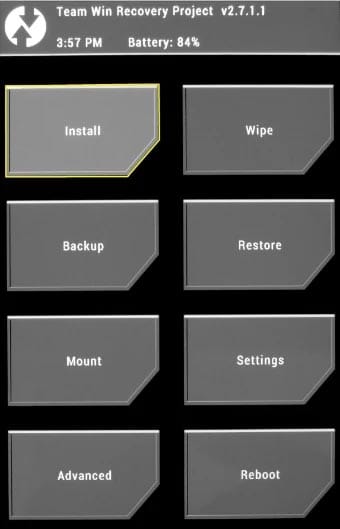 TWRP Screen
