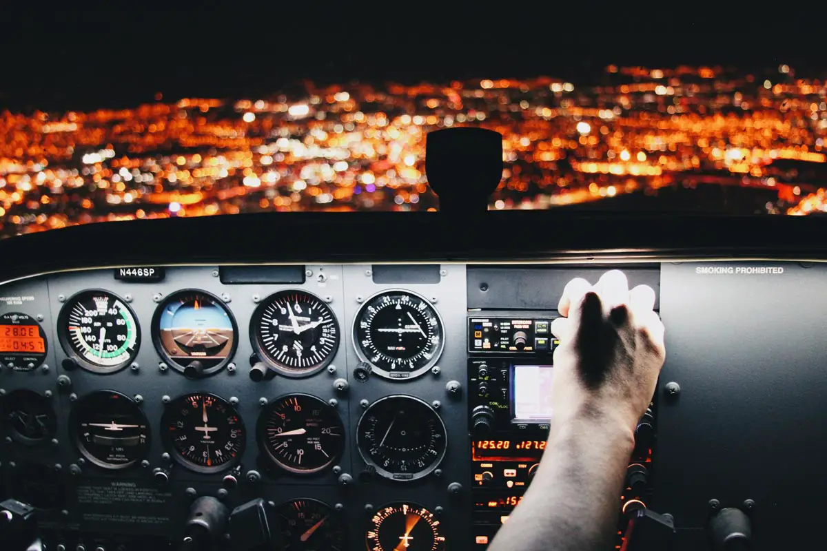 controlling airplane
