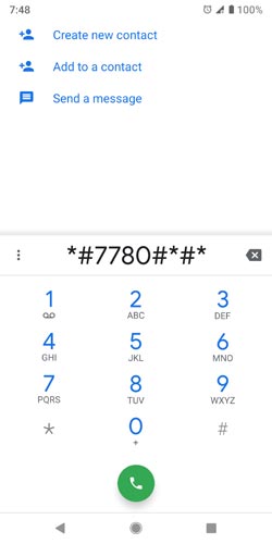 7780 mobile code in dial pad