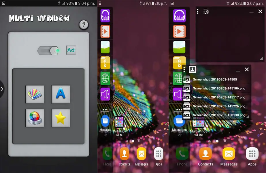 Multi window app screenshots