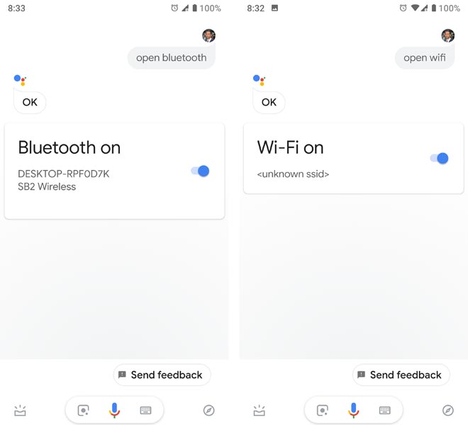 quick settings google assistant