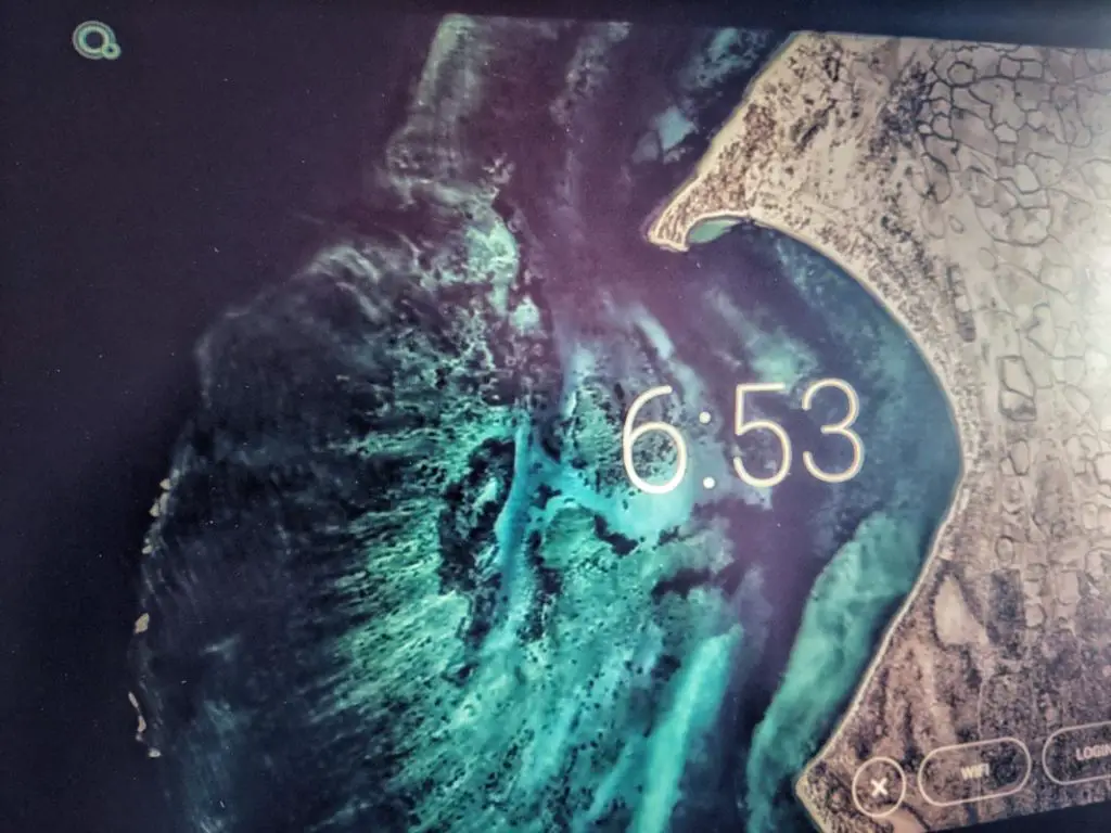 Fuchsia OS Lock screen