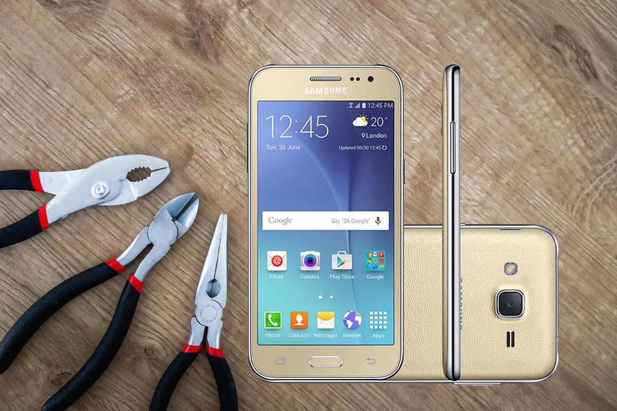 Samsung Galaxy J2 With Tools
