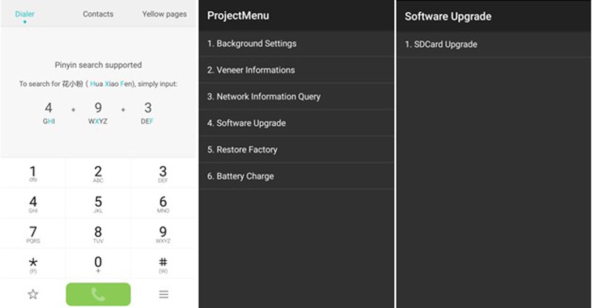 Huawei Update using Dialer