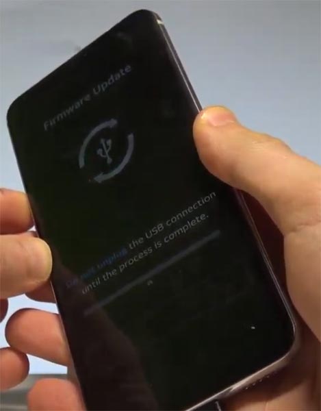 LG V30 Download Mode Warning Screen