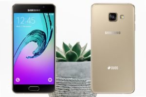 Samsung A3 2016 with Small Plant Background