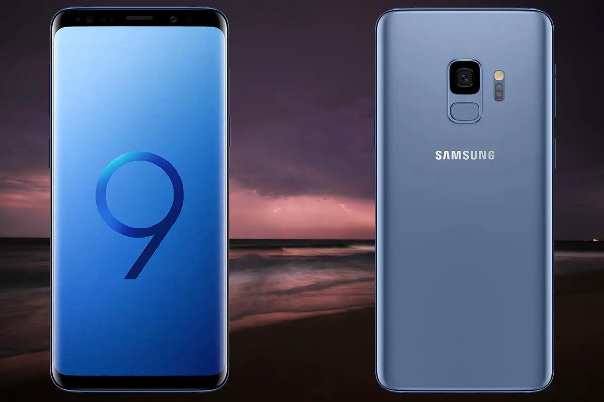 Samsung Galaxy S9 With Beach Background