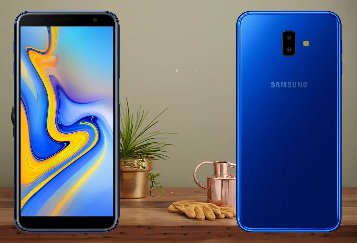 Samsung J6 Plus with Golden Kettle