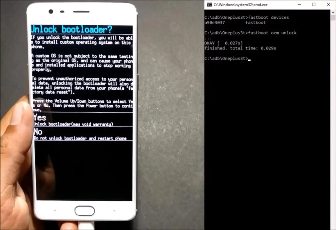 Unlock Bootloader OnePlus 3