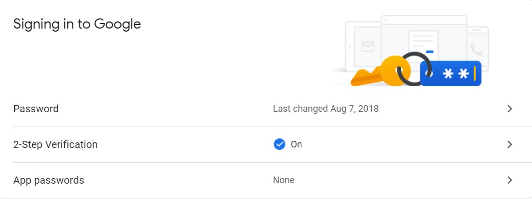 Google Account Two Step Verification