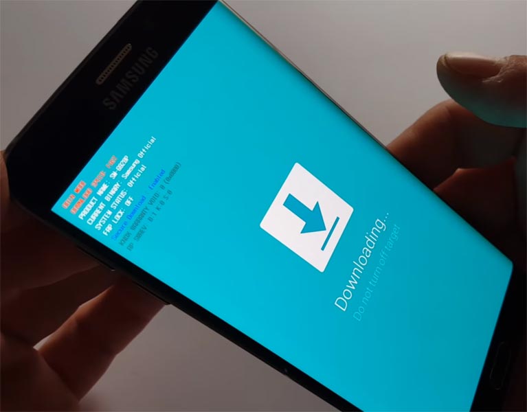 S6 Edge Plus Download Mode Warning message