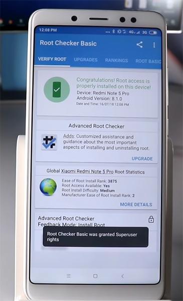 Xiaomi Redmi Note 5 Pro Root Checker