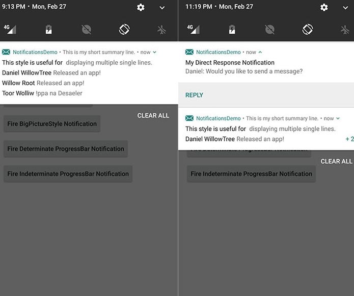 android bundled notification