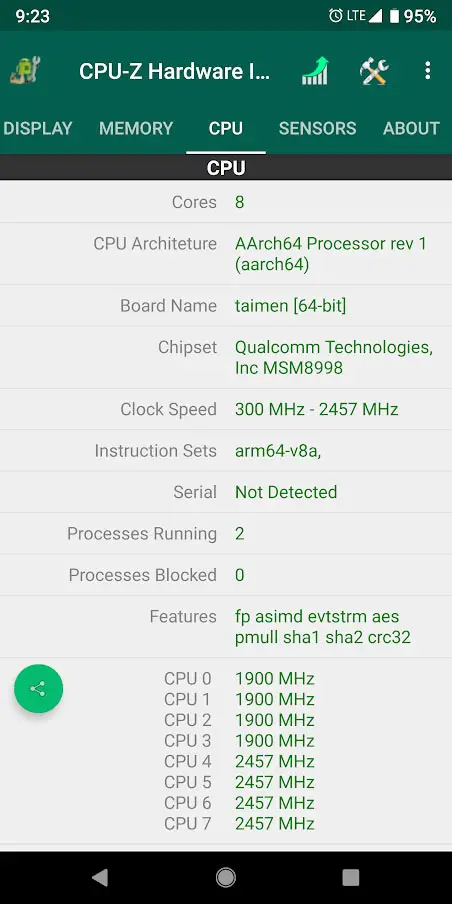 CPU-Z Hardware Info