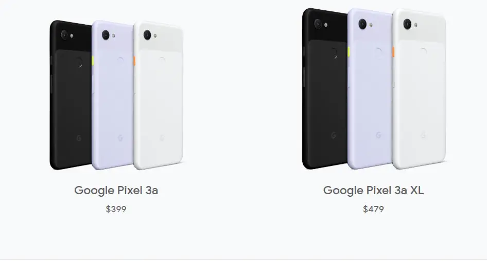 Google Pixel 3a and 3a XL Rate