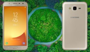Samsung Galaxy J7 Nxt Core with Forest Background