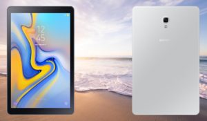 Samsung Galaxy Tab A 10 5 with Sea Background