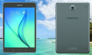 Samsung Galaxy Tab A 8 2016 with Beach Background