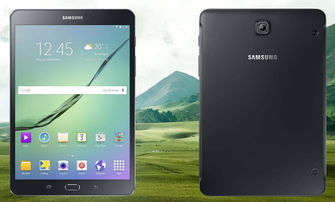 Samsung Galaxy Tab S2 8 2015 with Mountain Background