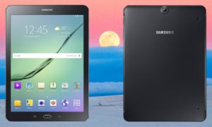 Samsung Galaxy Tab S2 9 7 2016 with Sun Set in Dessert Background