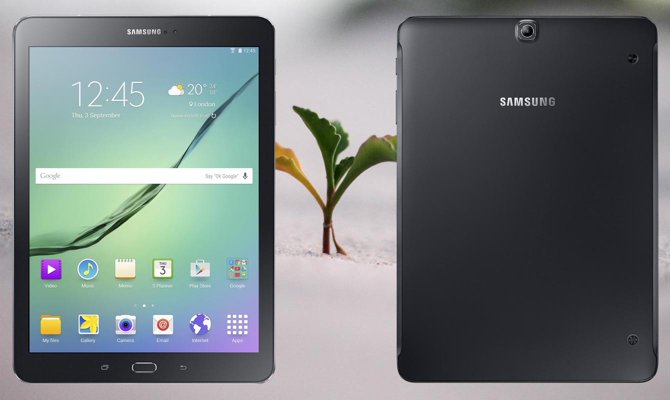 Samsung Galaxy Tab S2 9 7 with Small Plant Background