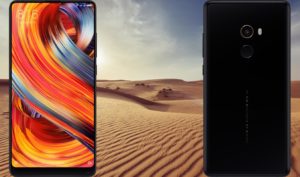Xiaomi Mi Mix 2 with Desert Background