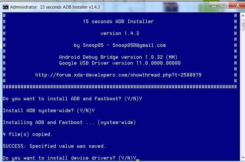 ADB Drivers Installation