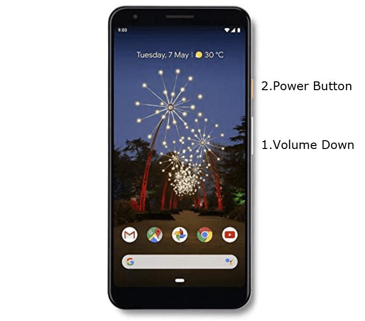 Google Pixel 3a XL Fastboot Mode