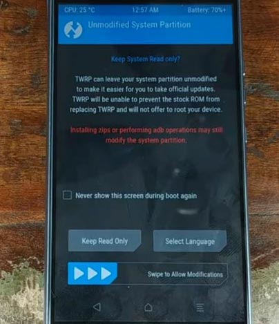 Moto G7 Plus TWRP