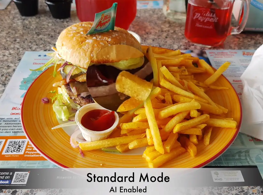 Motorola One Vision AI Camera Sample French Fries Food