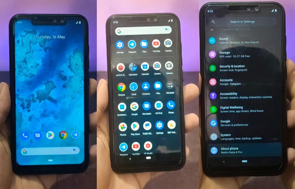 Install Xiaomi Redmi Note 6 Pro Pixel Experience Pie 9.0 Official ROM ...