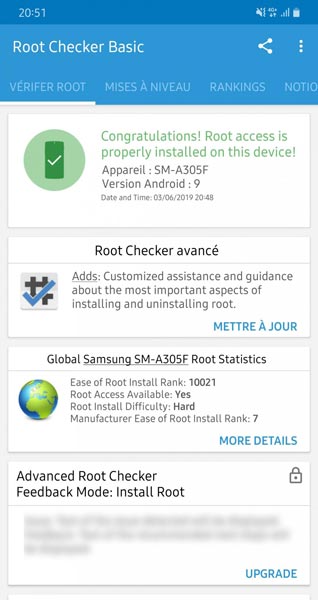 Screenshot root Samsung Galaxy A30 Pie