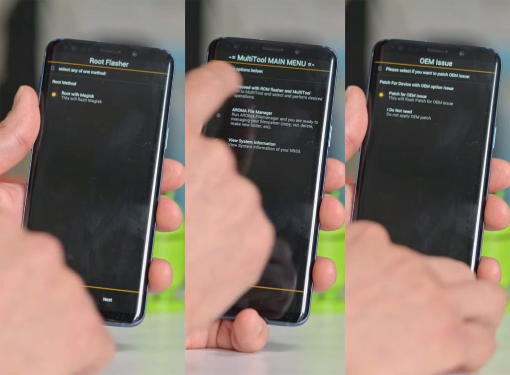 root s8 g950f android 9
