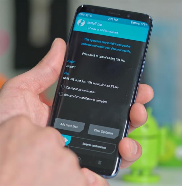 Samsung Galaxy S9 Plus TWRP Install OEM Fix