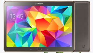 Samsung Galaxy Tab S 10 5 LTE with Leaf Background