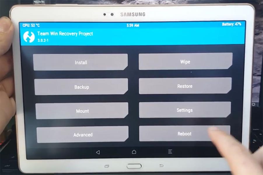 Samsung Galaxy Tab S 10.5 LTE TWRP