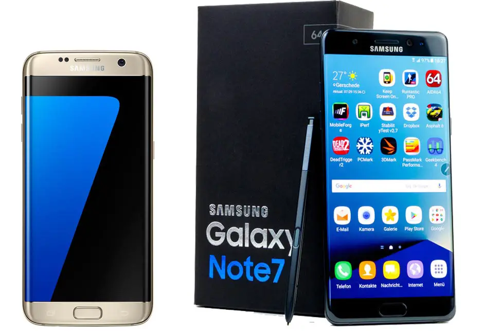 Samsung S7 and Note 7