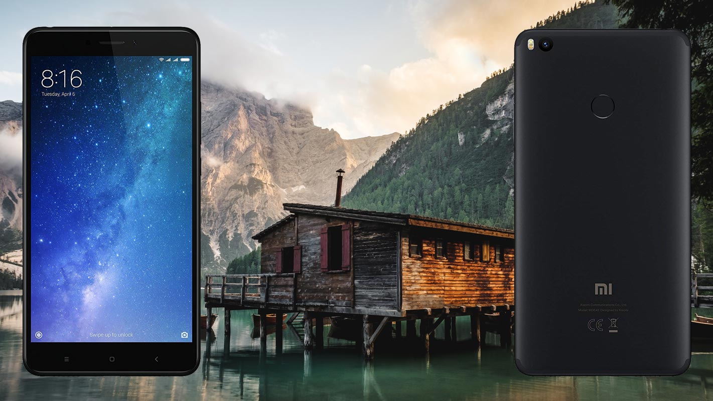 Xiaomi Mi Max 2 with Lake view Background