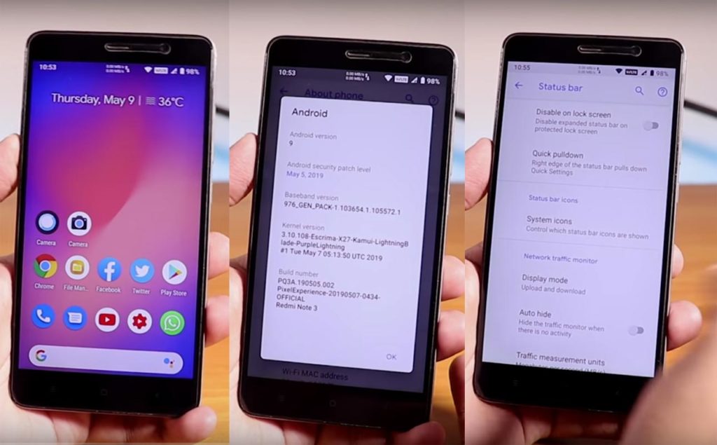 Install Xiaomi Redmi Note 3 Pixel Experience Pie 9.0 Official ROM ...