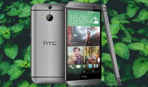 HTC One M8 with Mint Background