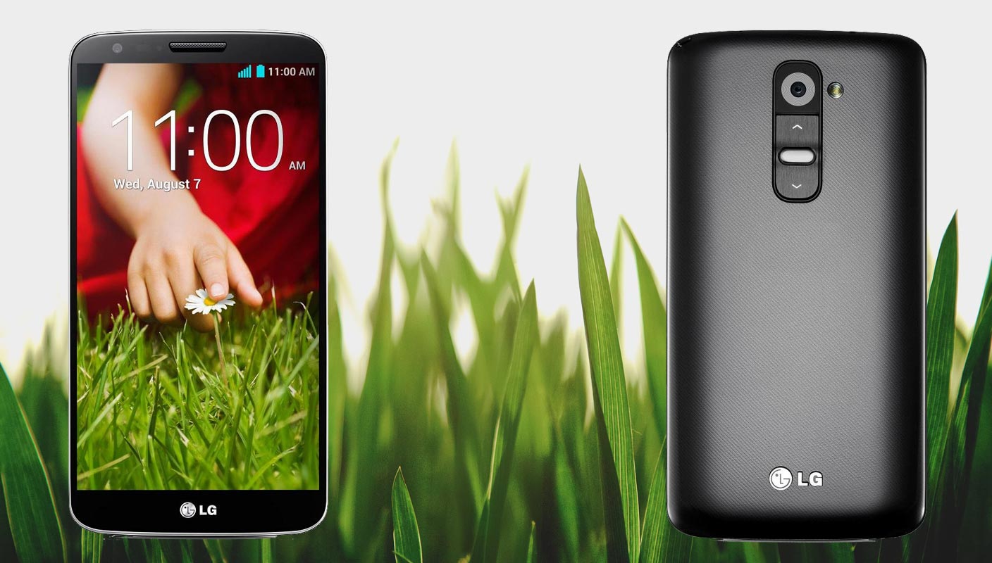 LG G2 with Grass Background