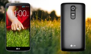 LG G2 with Ground Grass Background