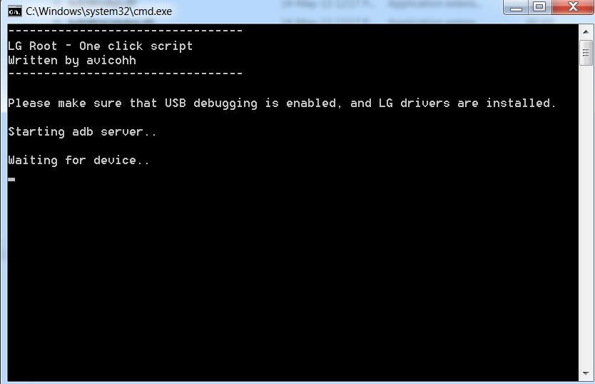 LG One Click Root Script Start