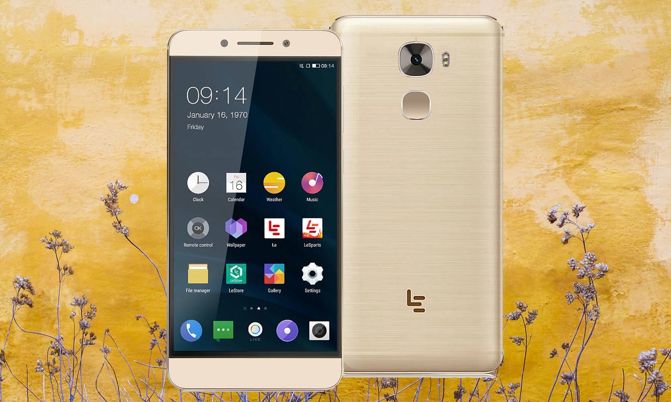 LeEco Le Pro3 with Yellow Wall Background