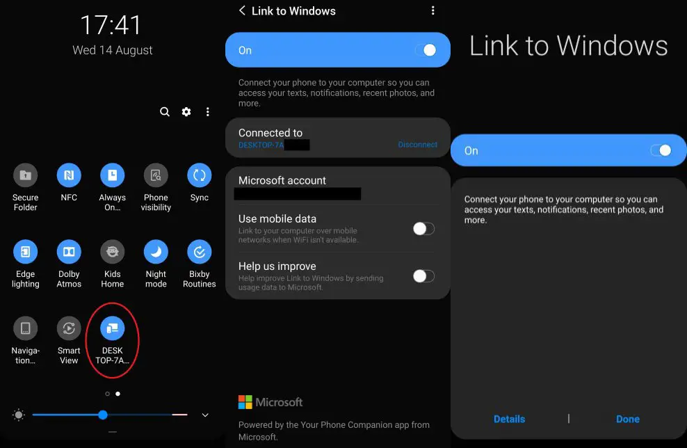Link to Windows One UI app Screenshots