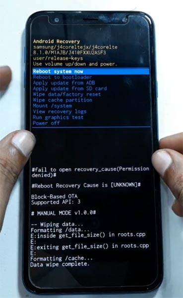 Samsung Galaxy J4 Core Recovery Mode