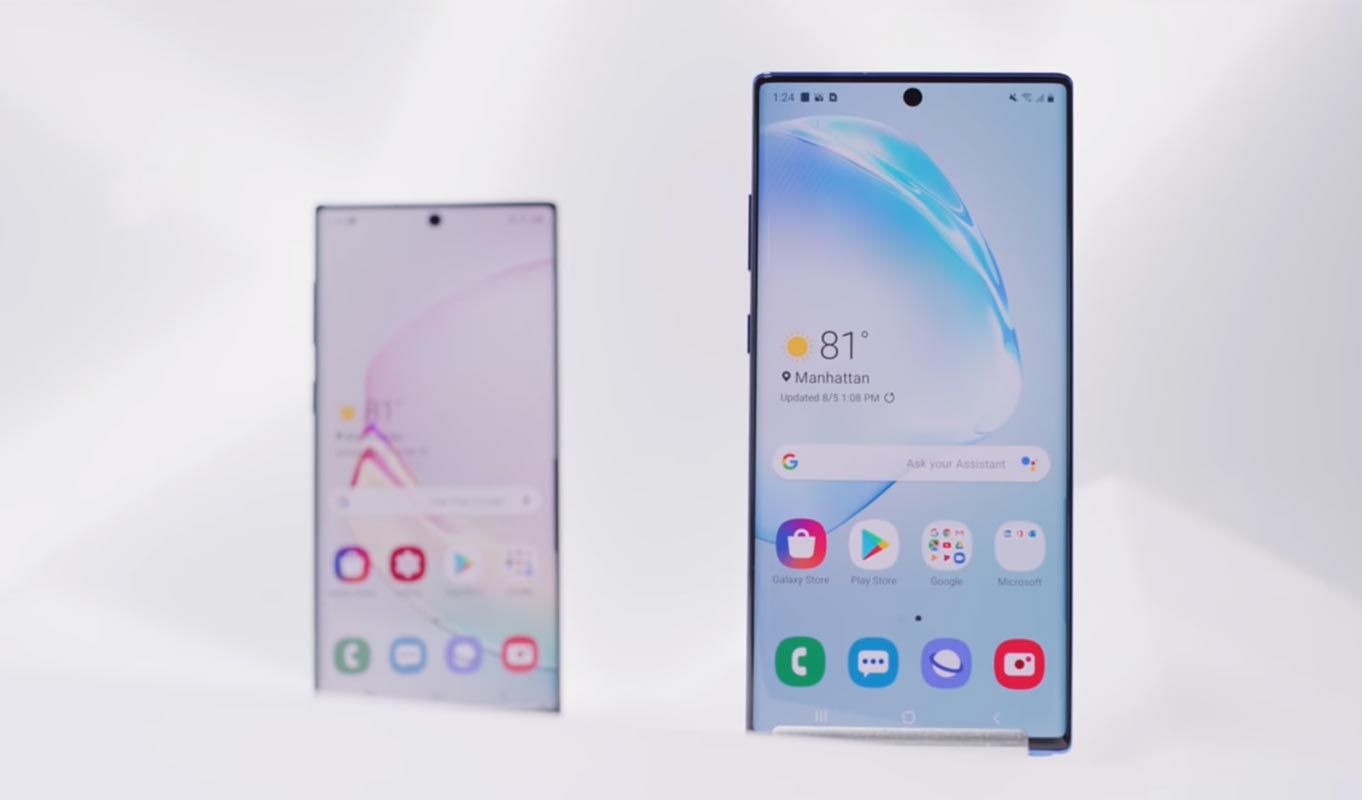 Samsung Galaxy Note 10 with Note 10 Plus